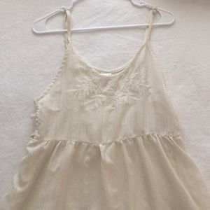 Lightweight cream dress